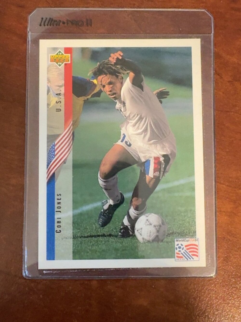 1994 Upper Deck World Cup Cobi Jones Promo Card PR2 | USA Soccer